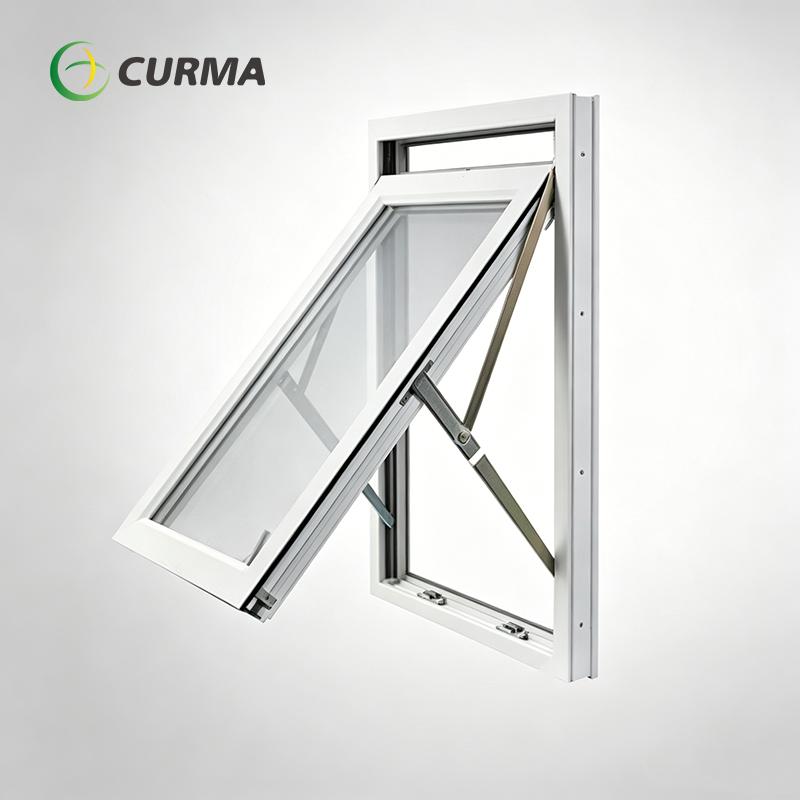Double Glass PVC/UPVC Wooden Color Tilt Turn Window
