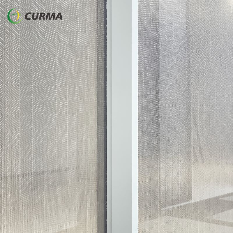 6-panel sliding door with a flush floor trackless design