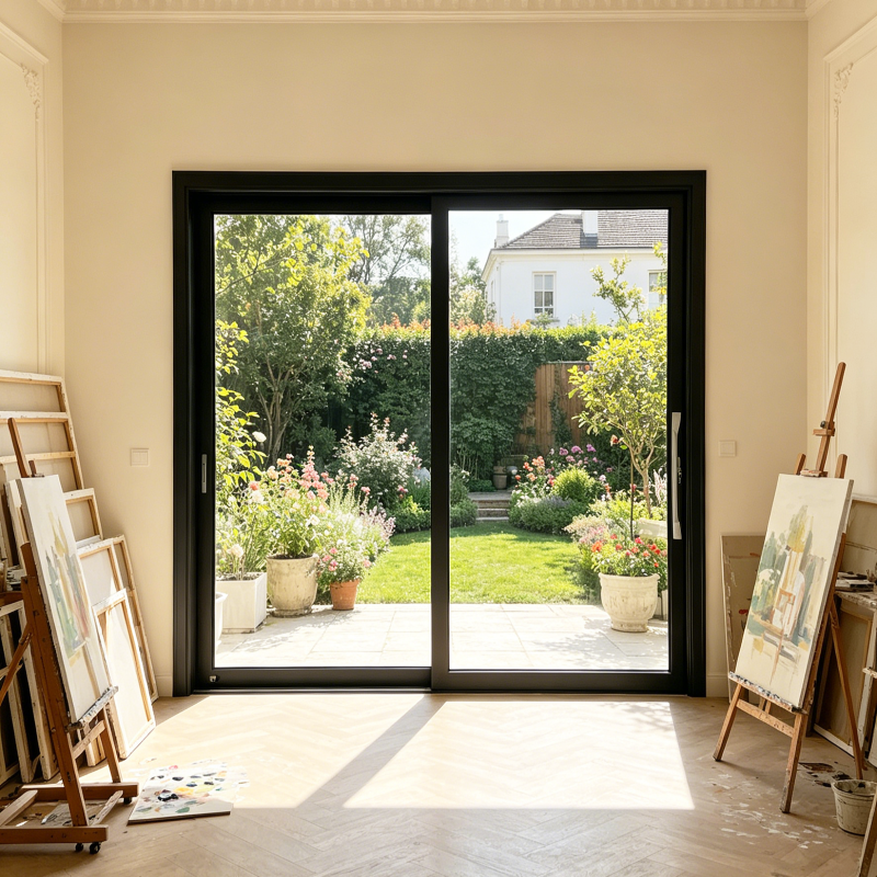 How to lock sliding glass door?