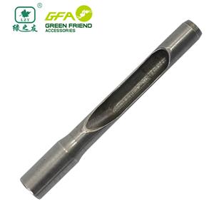 Hollow aerator tine for golf course turf