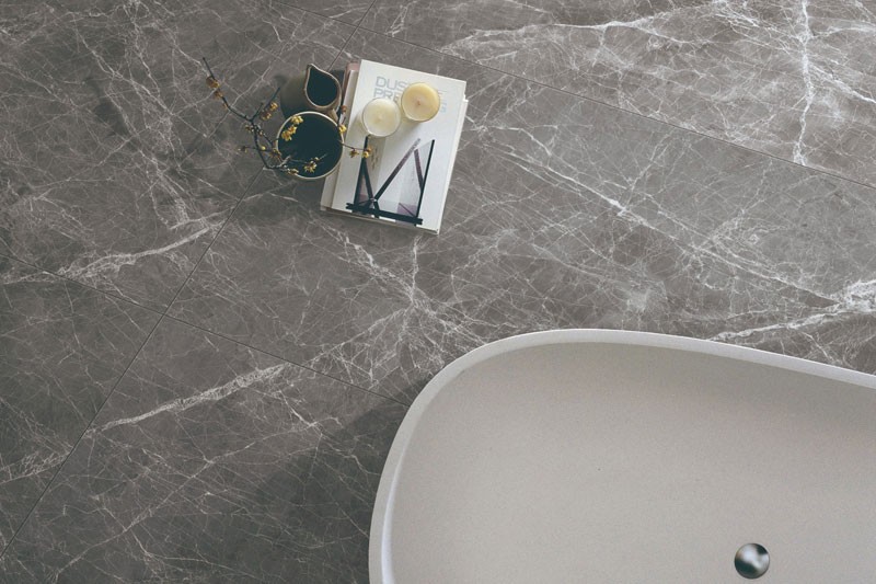 Gani Marble Tiles Ceramic Floor, Grey Marble Bathroom Tiles