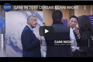 Gani ในปี 2019 CERSAIE & Gani กลางคืน