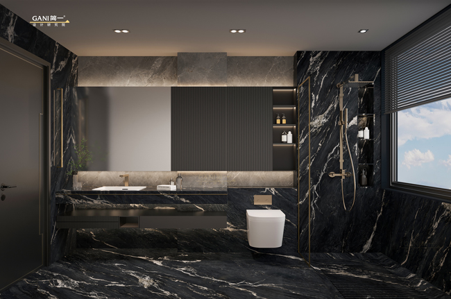 black marble tile