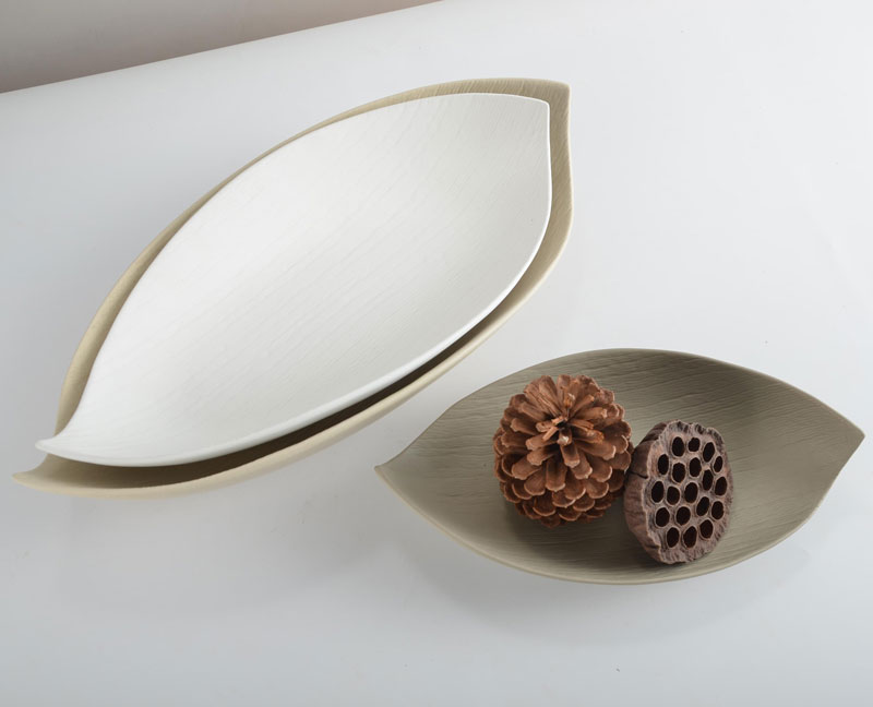 leaf ceramic plate