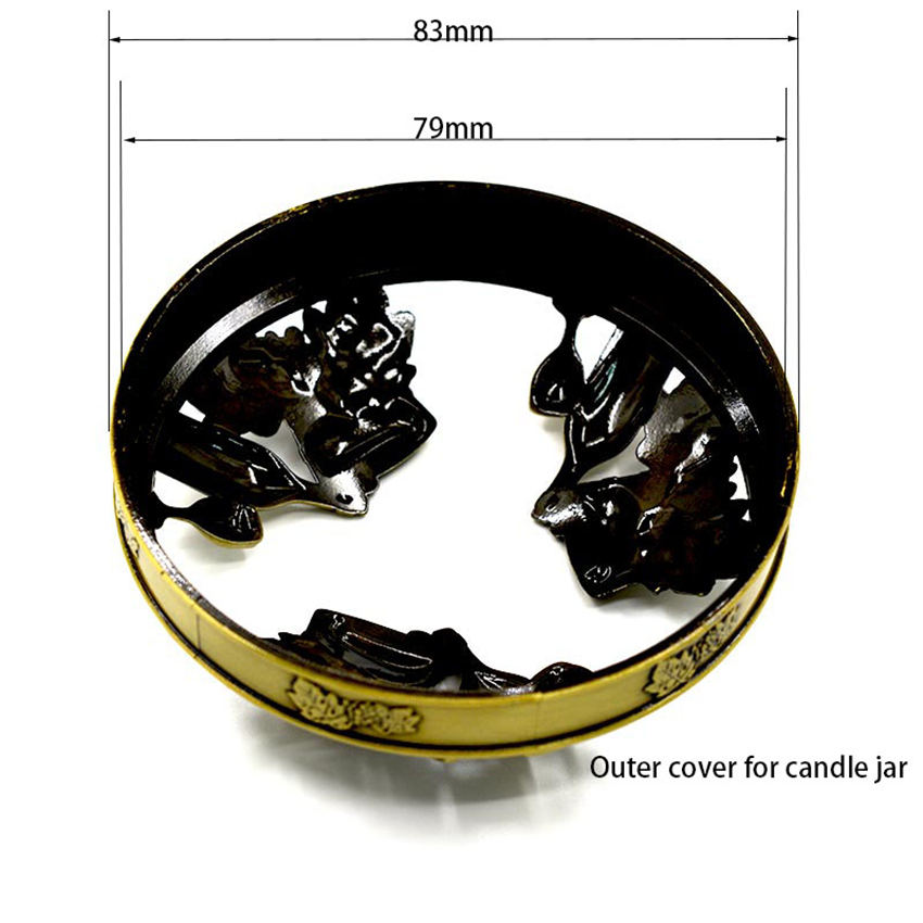 China silver zinc alloy candle jar lid wholesale customized