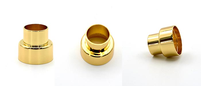 metallized logo engrave zamac perfume cap