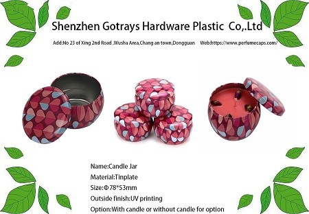 Metal candle jar production from shenzhen gotrays