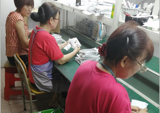 we are checking die casting parts quality before packing