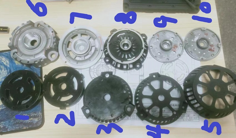different styles die casting alluminum motor cases