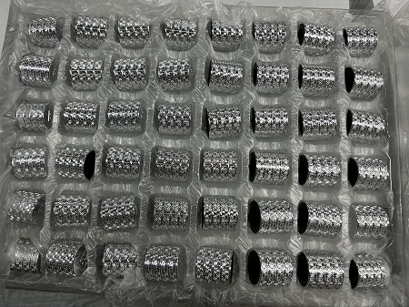 how are our zamak perfume caps packed