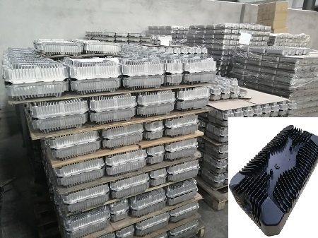 die casting aluminum covers ready for oxidation