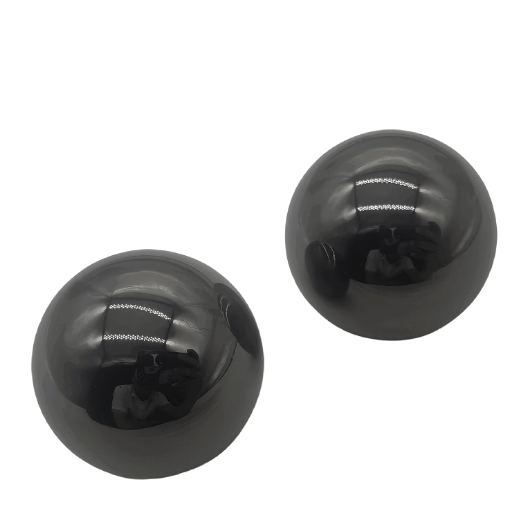 black color ball shape mordern zamac cap for perfume packing