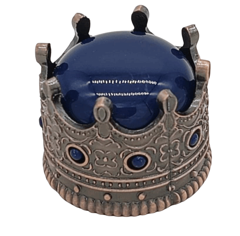 Crown elegant zamac perfume cap for perfume bottle