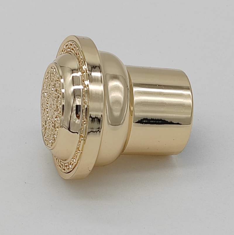 flower pattern embossed and debossed perfume cap