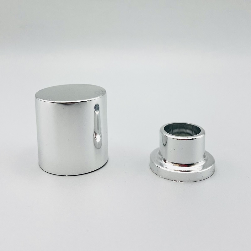 Magnetic aluminum perfume cap