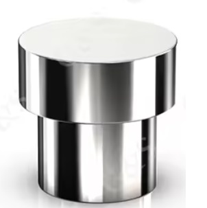 simple design round metal perfume caps