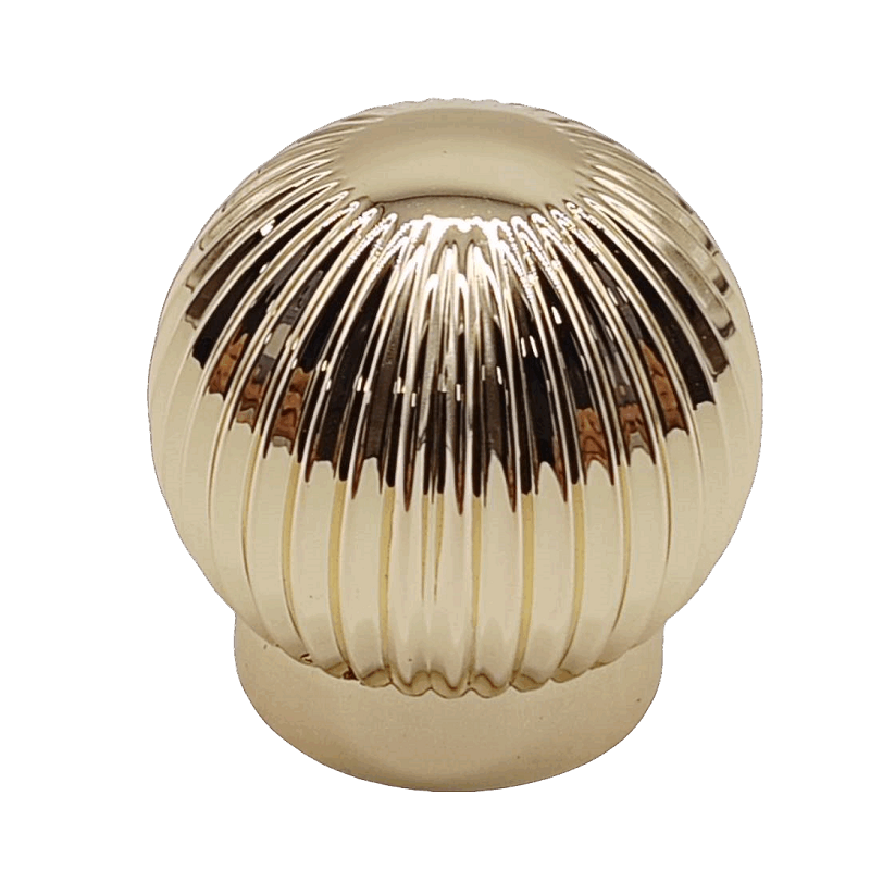 Gloden color dome striped zamak perfume caps