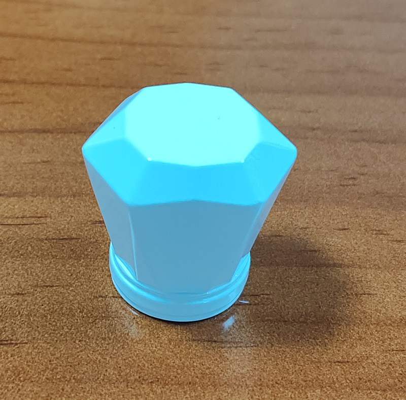 White color knob shape perfume caps for perfume packing