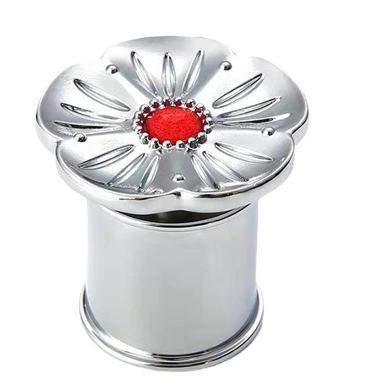 Flower diamond creative zamac perfume caps