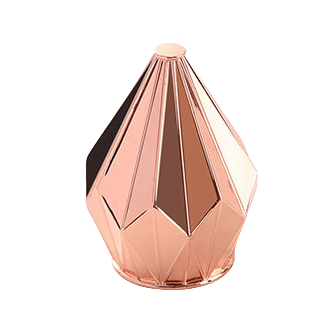 diamond shape european style zamac perfume caps