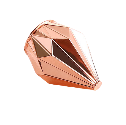 diamond shape european style zamac perfume caps