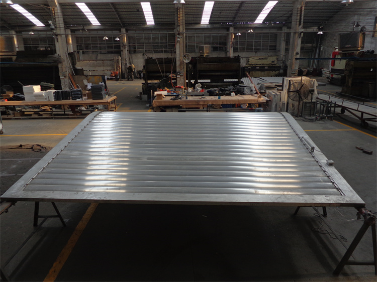 aluminum louvered panels