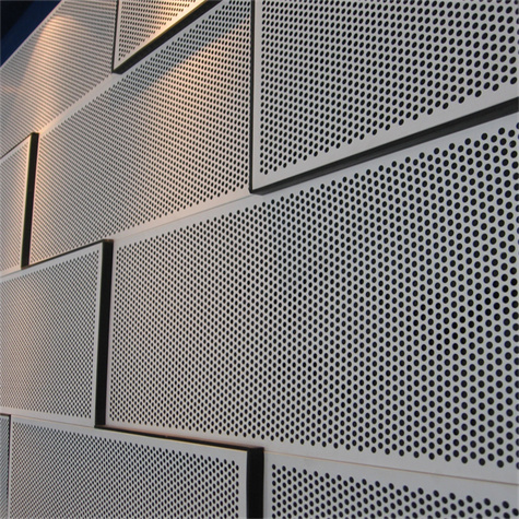 What special requirements do perforated aluminum panels need to meet?