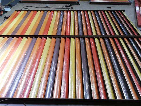 Sun shading Wooden color aluminum sun louvers