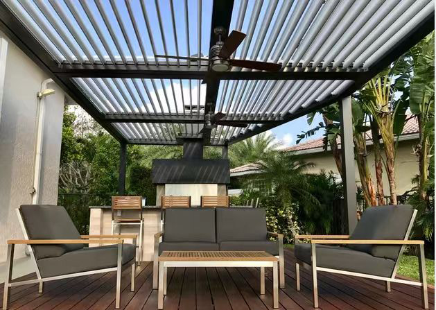 louvered pergola