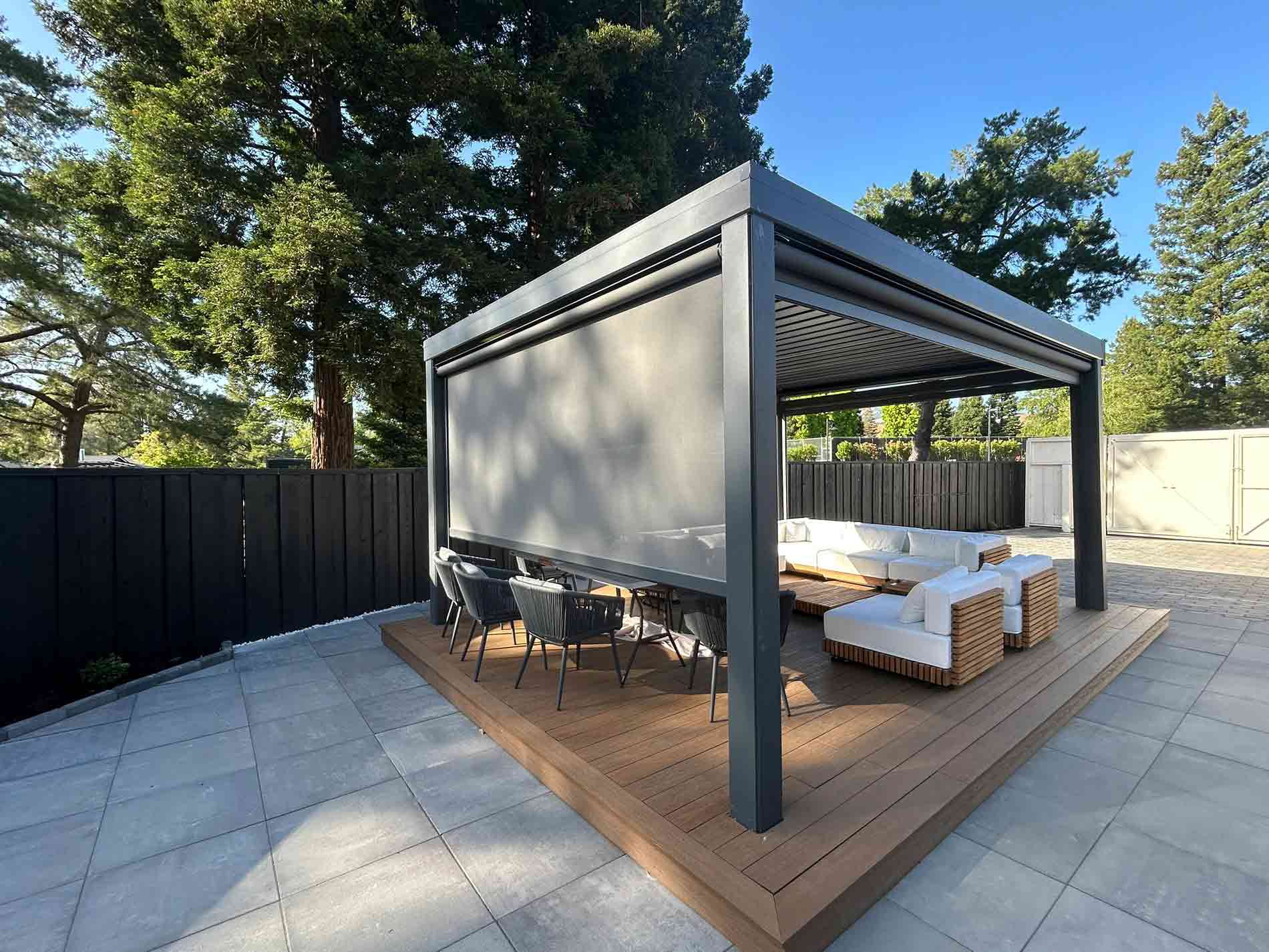 louvered pergola