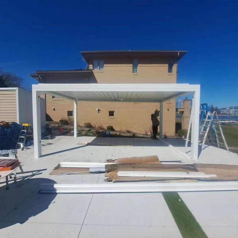 Proyecto de pérgola para villa en Xinjing, Canadá
