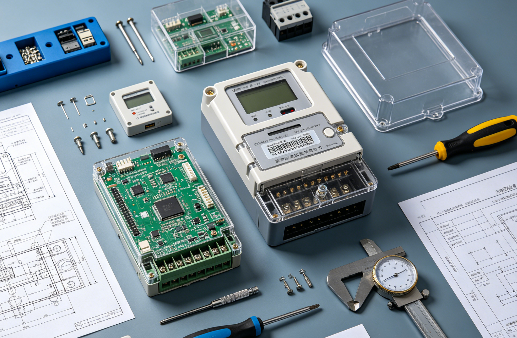 smart meter PCB housing mismatch