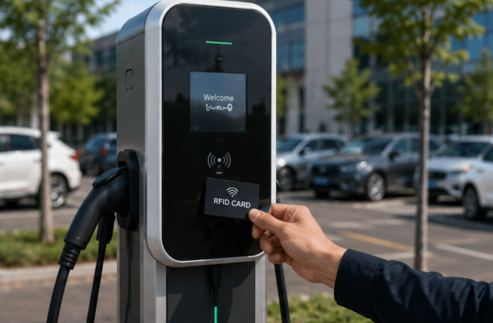 app controlled pedestal EV charger