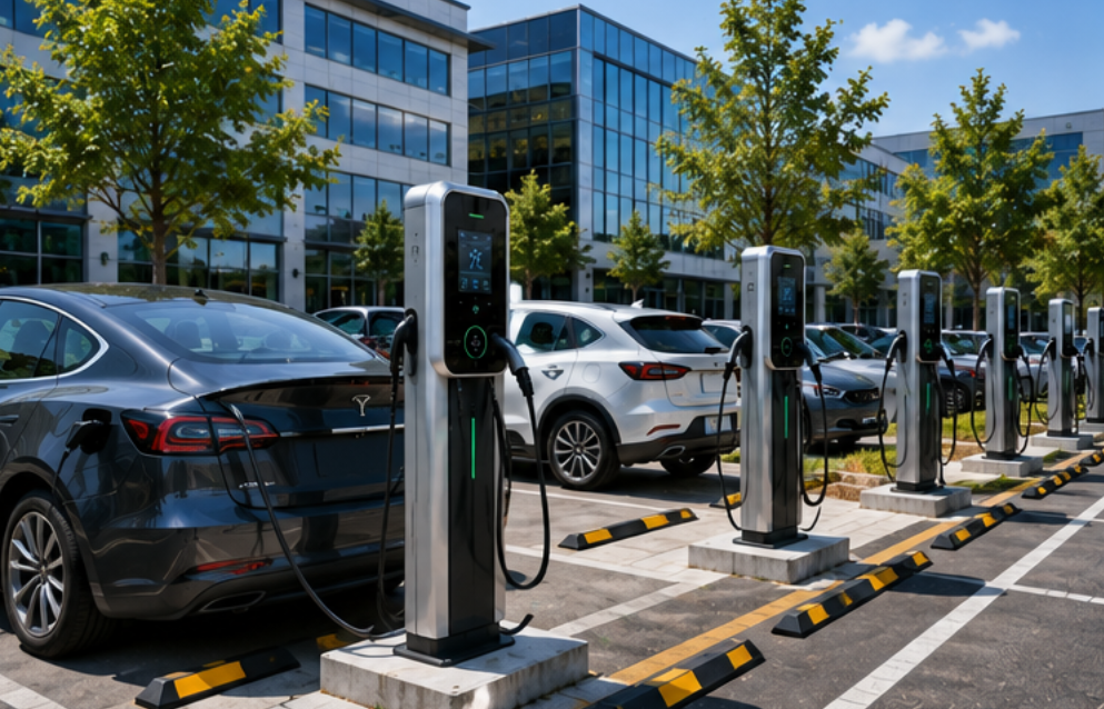 pedestal EV charging station for fleets pedestal EV charging station for fleets