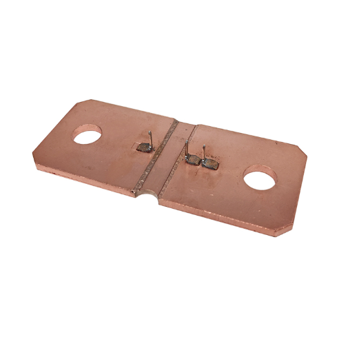 Electron-beam welded shunt resistor