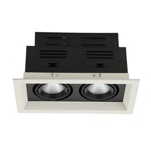 LED 2 * 7W Zwei-Kopf-Einbauleuchte mit Basisabdeckung