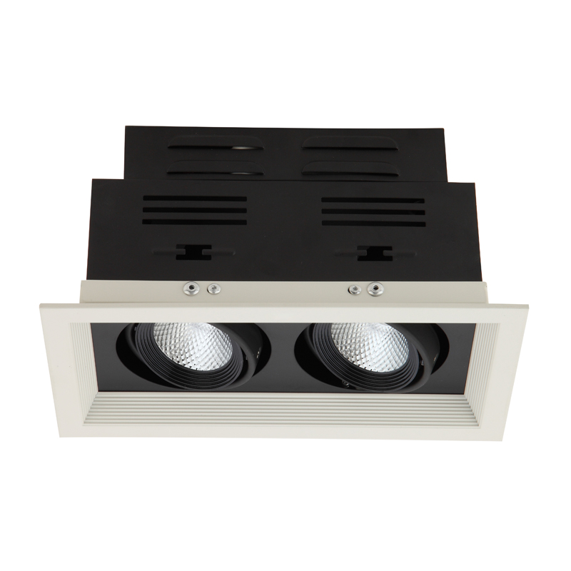 2*7W LED Recessed Grille light