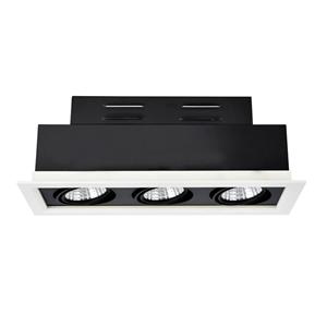LED 3 * 30W Drei-Kopf-Einbaugitter mit Basisabdeckung