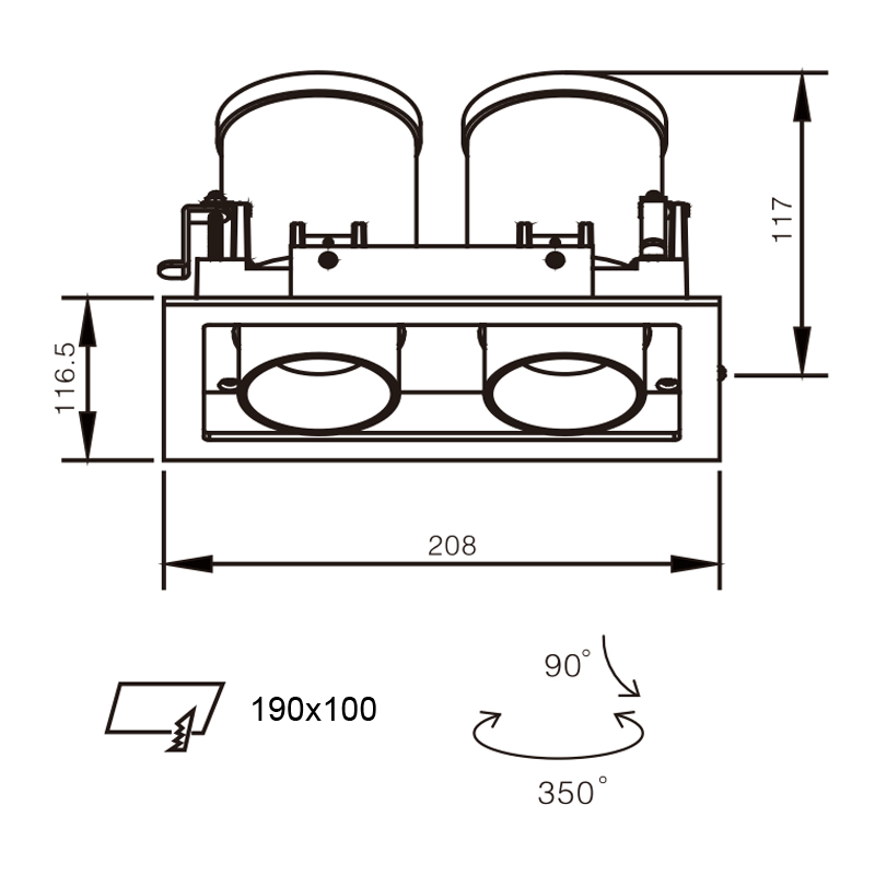 Downlight à LED