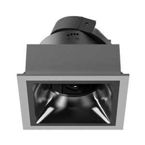 Quadratische Einbauleuchte GU10 MR16 Befestigungslochgr??e 82*82mm Schwarz