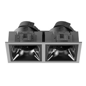2head Leuchte GU10 MR16 Leuchte Lochgr??e 163*82mm Schwarz