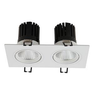 LED Zwei Kopf 2 * 7W 2 * 10W 2 * 15W Flacheinbauleuchte