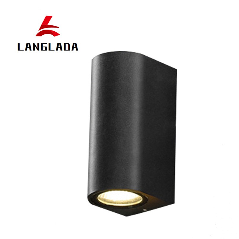 GU10 LED IP65 Lámpara de pared redonda impermeable Ahorro de energía 5W 2 * 5W
