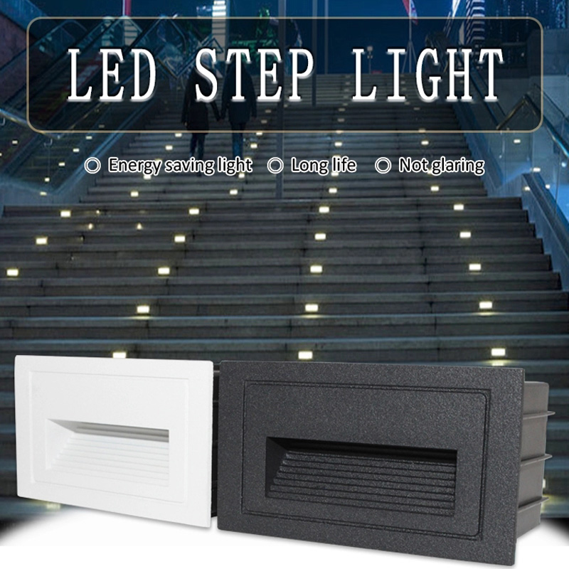 IP54 Waterproof Recessed Wall Lamp Fall Foot Lamp 2W LED Stair Step Light