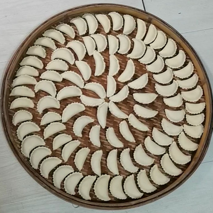 Langlada Gro?e Familie macht euch zusammen zum Jiao