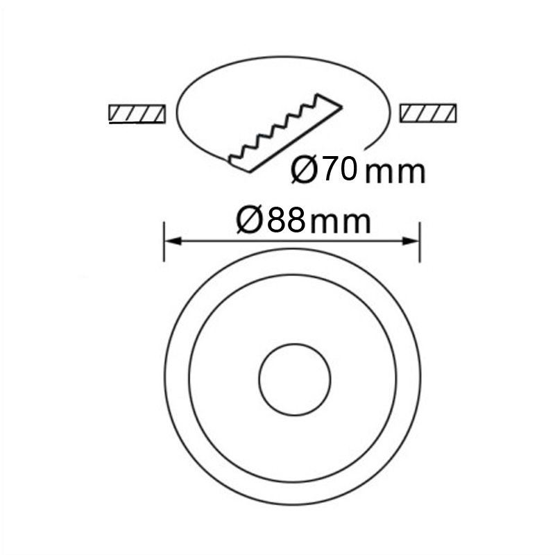 Регулируемый точечный светильник MR16 GU10 Потолочный светильник Корпус