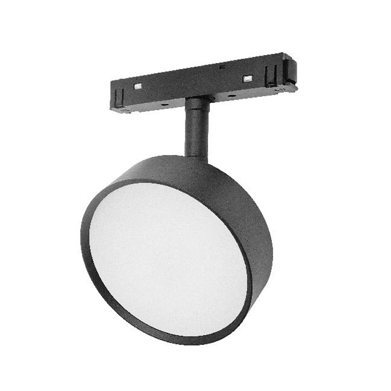 9W 48V CRI90Ra Magnetic Suction Spot Light Surface LED Grille Light Round Shape Magnet Track Light