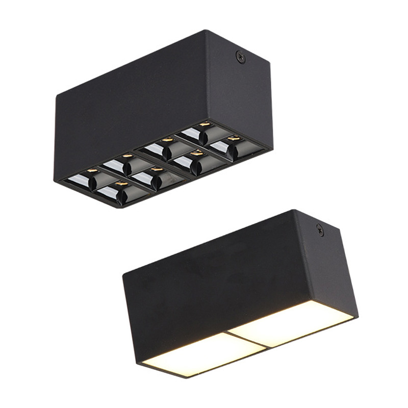 LED COB Downlight 2x7W 2x8W 2head Mini plafonnier LED monté en surface