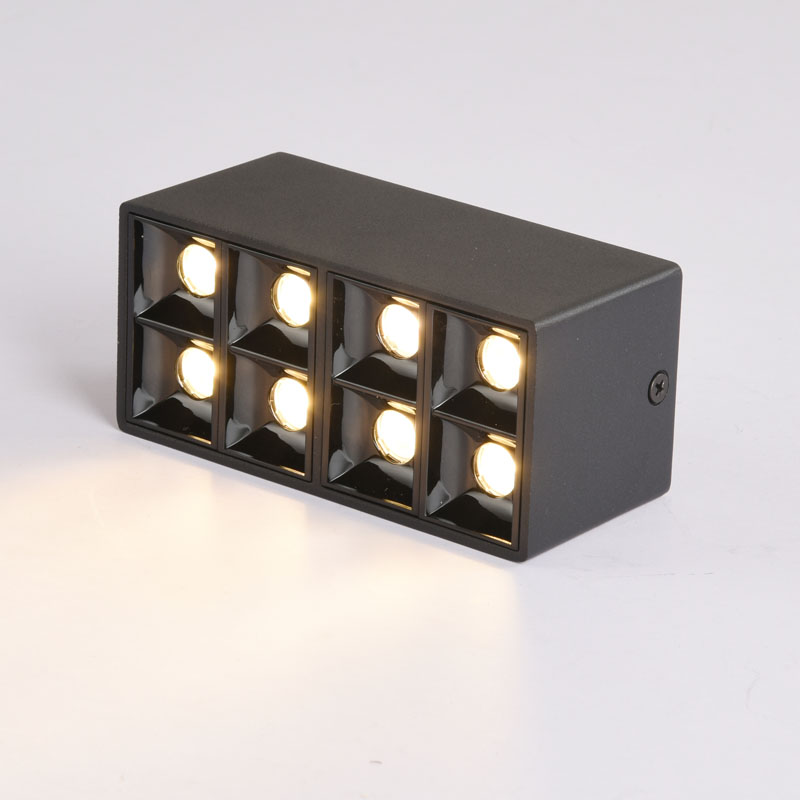 Lampada embutida LED COB 2x7W 2x8W 2 cabe?as Mini Lampada de teto LED montada em superfície