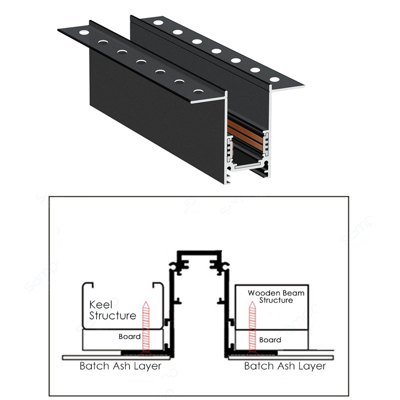 LED Magnetic Track Rail Power Connector and Accessories